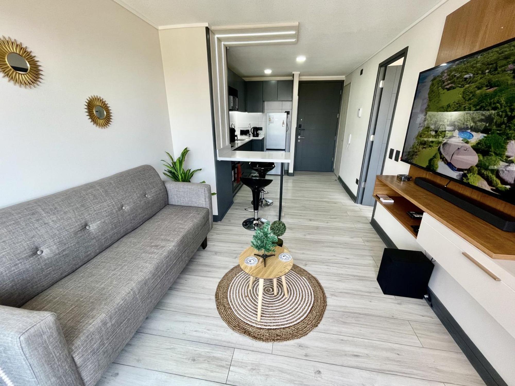 Apartamento Departamento Estadio Nacional Con Piscina Y Estacionamiento Santiago